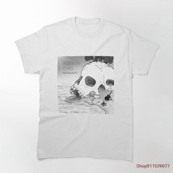 

men's t-shirts faces in the stones t shirt t-shirt crewneck 100% cotton tees funny casual short sleeve top, White;black
