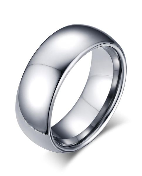 

wedding rings poya tungsten ring for men women classic band high polished comfort fit, Slivery;golden