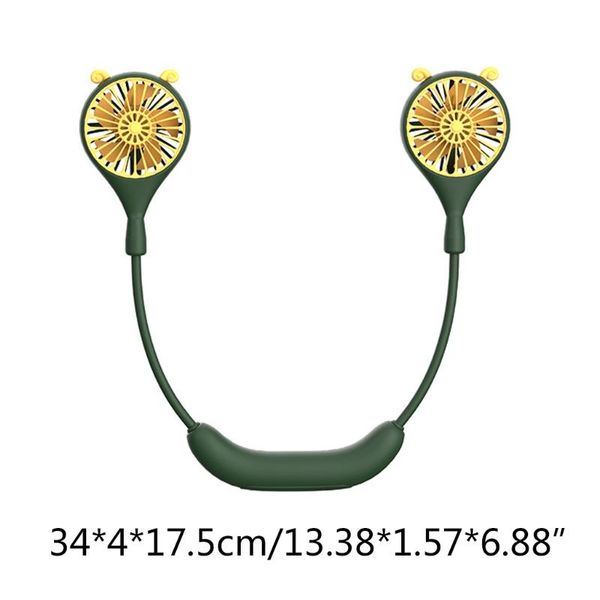 

electric fans y98b adjustable portable fan hanging neck mini air cooler usb rechargeable small personal cooling tools for home outdoor