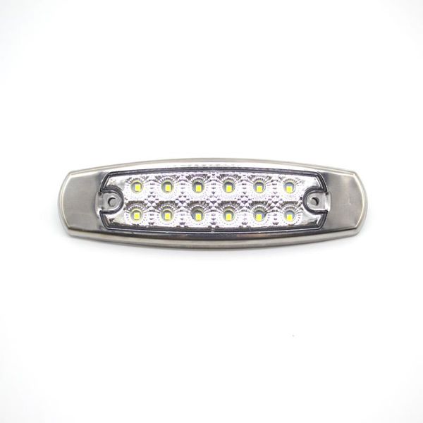 

emergency lights 10pcs 12 led car trucks side marker thin for truck trailer lorry caravan bus van boat rv 12v 24v waterproof