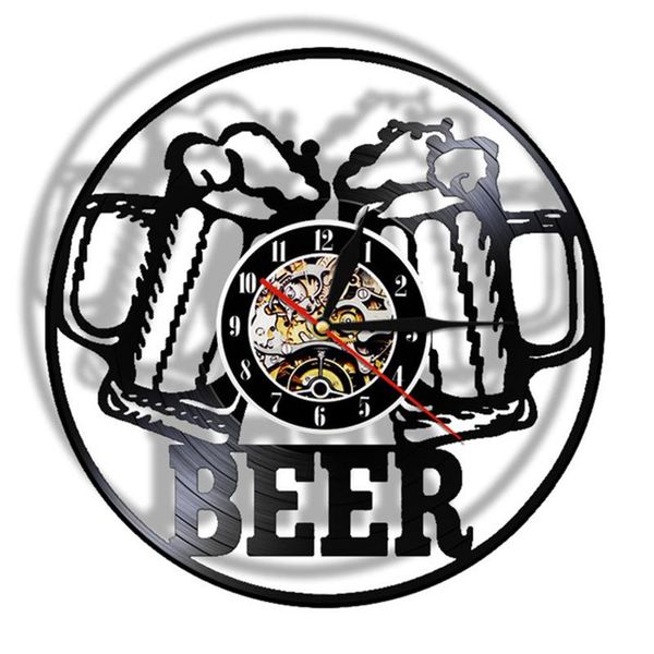 

wall clocks beer ornament hanging party decor clock watch bar club night light brewery art record gift for men