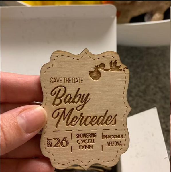 

fridge magnets custom wooden magnets. - baby shower thank you gifts party favors
