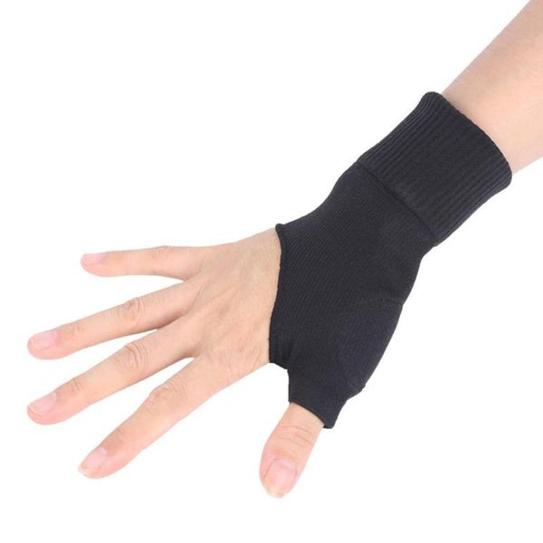 

glove arthritis gloves silicone cotton effective elastic health care therapy wrist support, Black;red
