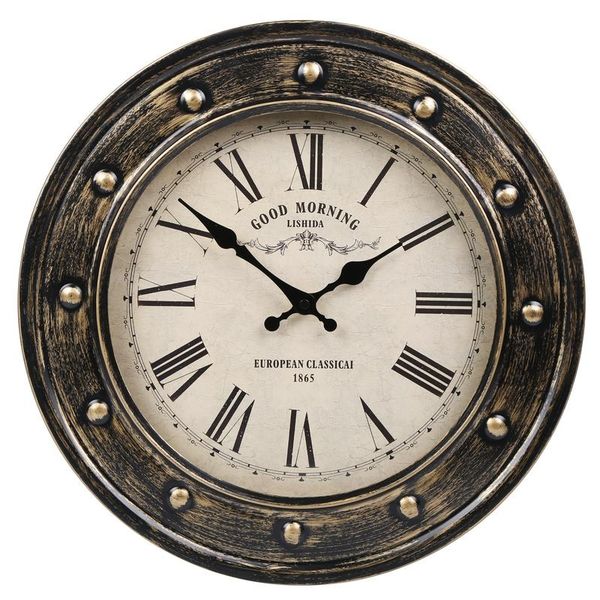 

wall clocks nordic retro silent clock american country large watch home decor antique living room decoration gift