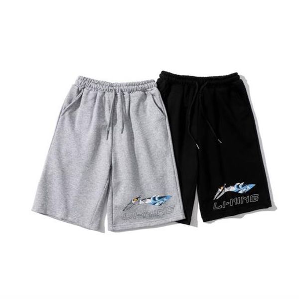 

fashion men's designer shorts casual beach pants summer comfort elastic waist patch embroidered loop fabric pulling thread q6, White;black