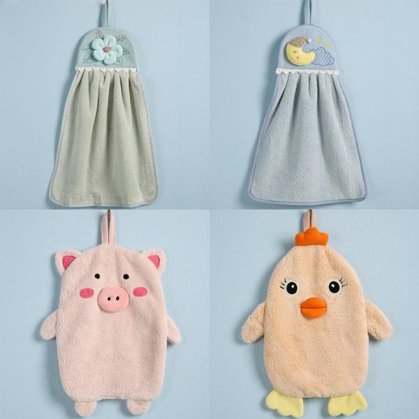 

towel kitchen towels cute cartoon hanging water absorbent thicken korean household wy02215