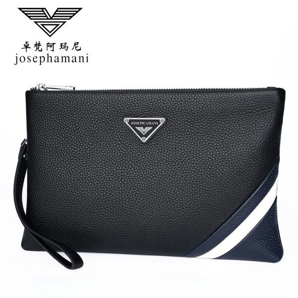 

wallets envelope package portfel large capacity clutch men wallet high-end josephamani brand genuine leather, Red;black