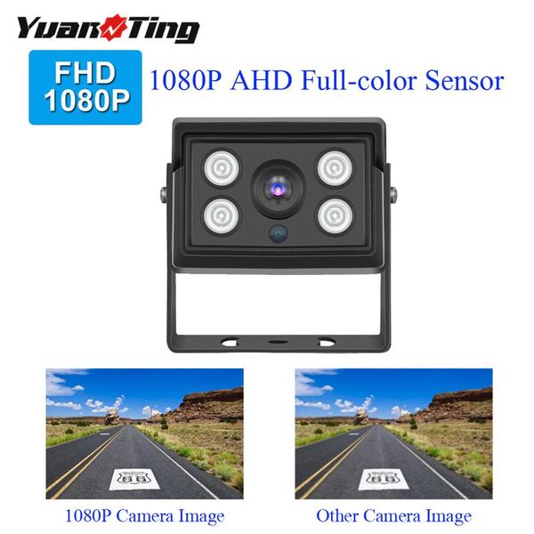 

car rear view cameras& parking sensors yuanting 1080p ahd 4pin heavy duty 4led night vision waterproof vehicle backup camera for truck rv tr