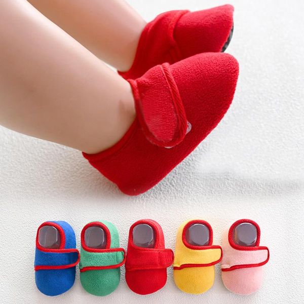 

first walkers thick autumn winter floor socks baby indoor children's toddler non-slip footwear prewalker
