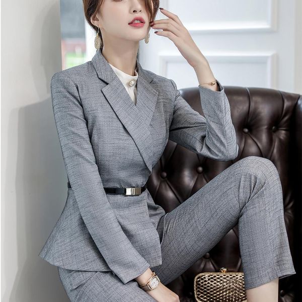 

pant plus size entitled 4xl pant women ternos professional business suite, White