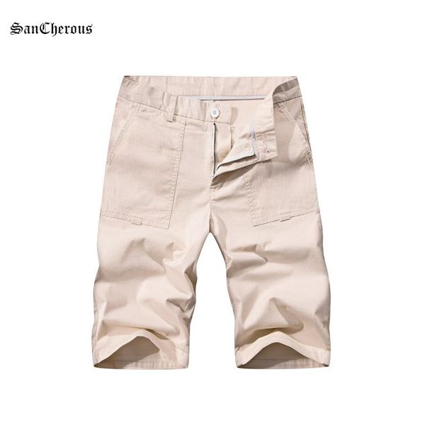 

colors 2021 arrival summer casual men shorts knee length cotton men's, White;black