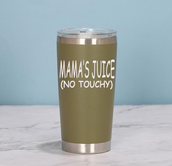 

water bottles customized logo double walled 20oz 30oz stainless steel bottle with lid personalize gift mama's juice laser etched tumble