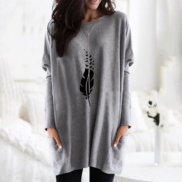 

women's blouses & shirts womens oversized vintage leather printed blusas casual loose female longt sleeves elegant pullover ropa mujer, White