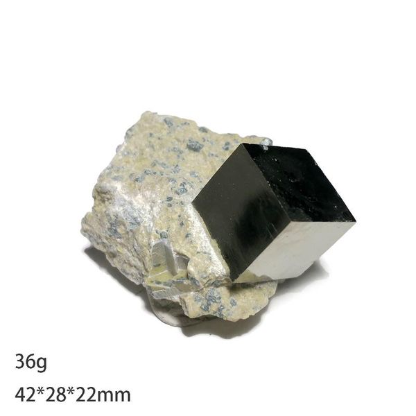 

decorative objects & figurines 36g a4-3 rare natural cube pyrite mineral crystal specimen collectibles decoration gifts from spain