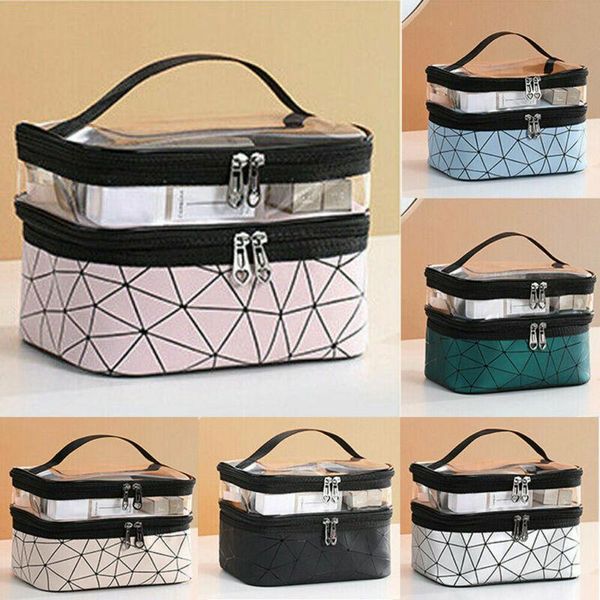 

cosmetic makeup bag portable oxford toiletry case hanging pouch wash organizer travel waterproof storage bags