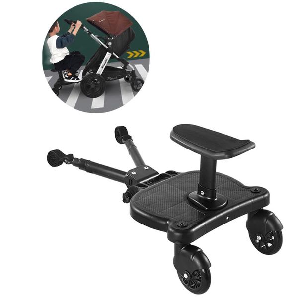 

stroller parts & accessories universal pedal adapter second child prams auxiliary trailer twins scooter seat kids standing plate hitchhiker