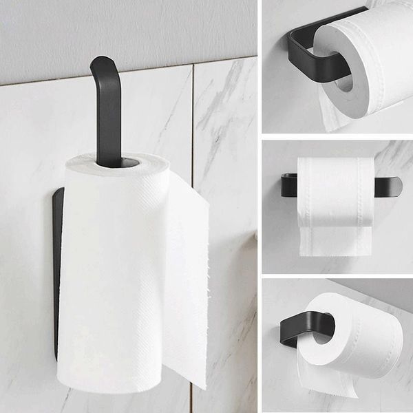 

toilet paper holders roll holder self kitchen bathroom oil absorbing 16cm aluminium