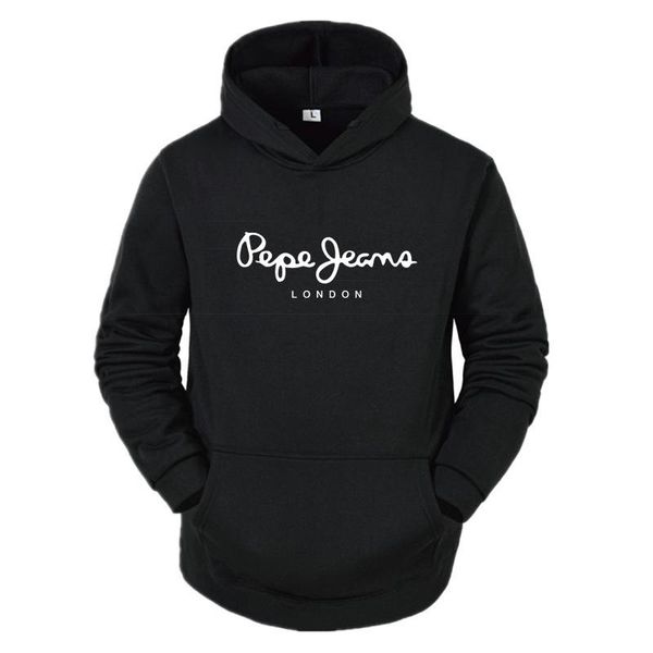 

men's hoodies & sweatshirts brand hoodie sweatshirt women's autumn winter fleece pullover fashion casual hooded coat jogging fitne, Black