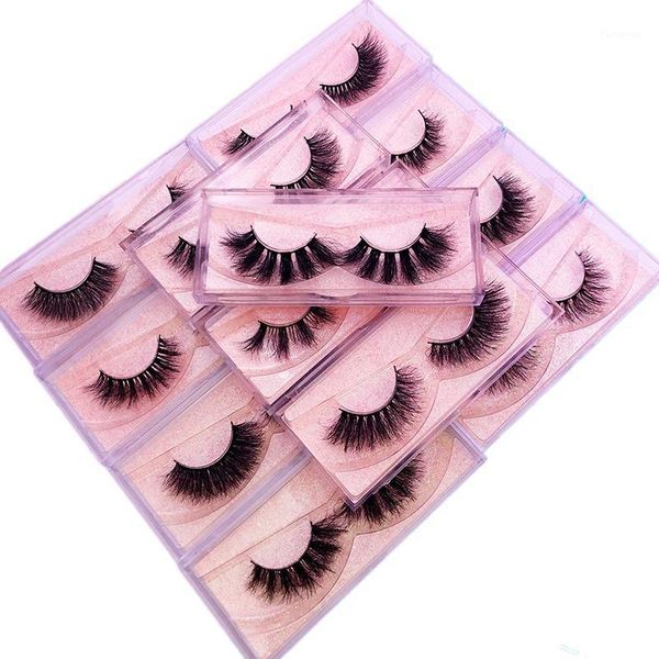 

mink eyelashes long lasting lashes natural dramatic volume 6pairs extension thick 3d false1
