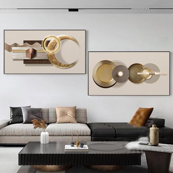 

paintings modern industrial geometric canvas painting home decor fashion wall poster print abstract luxury living room decoration picture