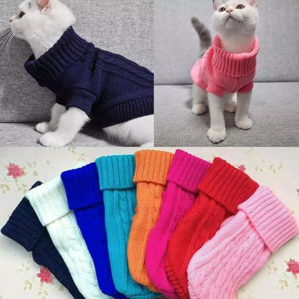 

dog apparel winter clothes puppy pet cat sweater jacket coat for small dogs warm soft jackets accessories q3