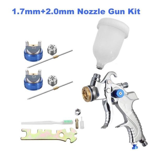 

professional spray guns waerta g2008 gun hand manual nozzle 1.7mm\2.0mm paint kit set