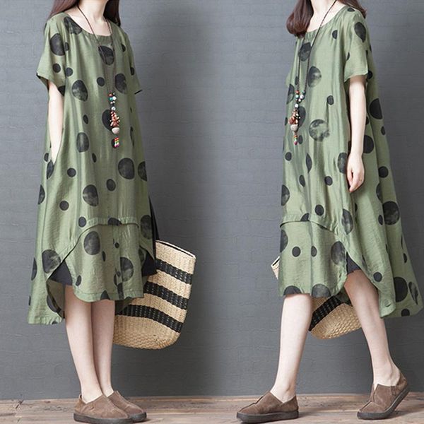 

maternity dresses 2021 brand summer dress woman cute dot loose version large size pregnant clothing md-03251, White