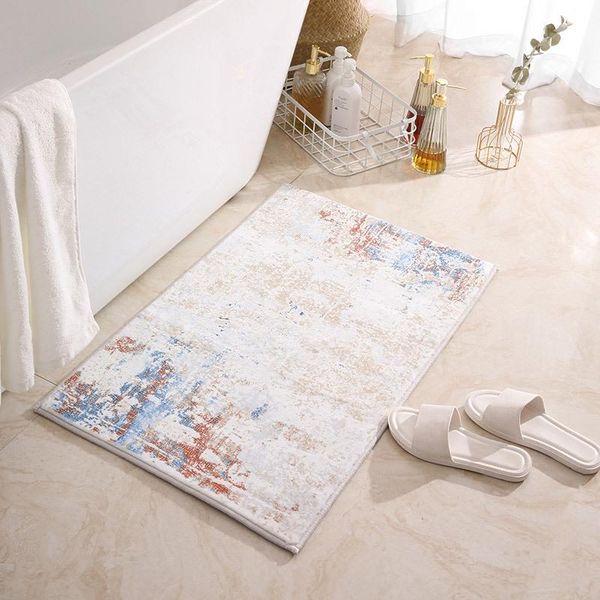 

carpets ink print living room entrance door mat bathroom non-slip toilet kitchen modern home decor area rugs
