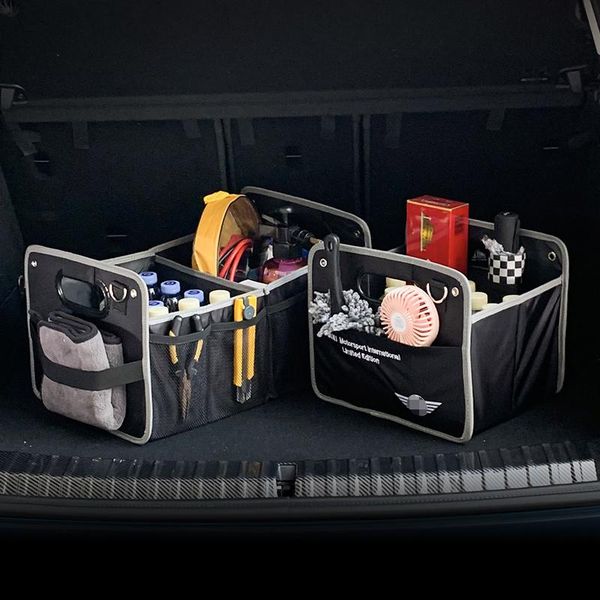 

car organizer organiser trunk box boot case multi-pocket universal adjustable folding storage high capacity stowing & tidying