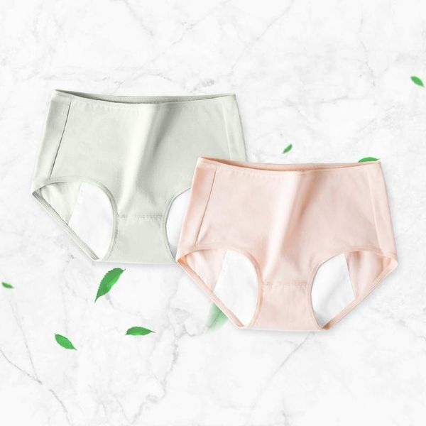 

women's panties japan simple style lingeries breathable physiological underpants girl cotton menstrual 2pc, Black;pink