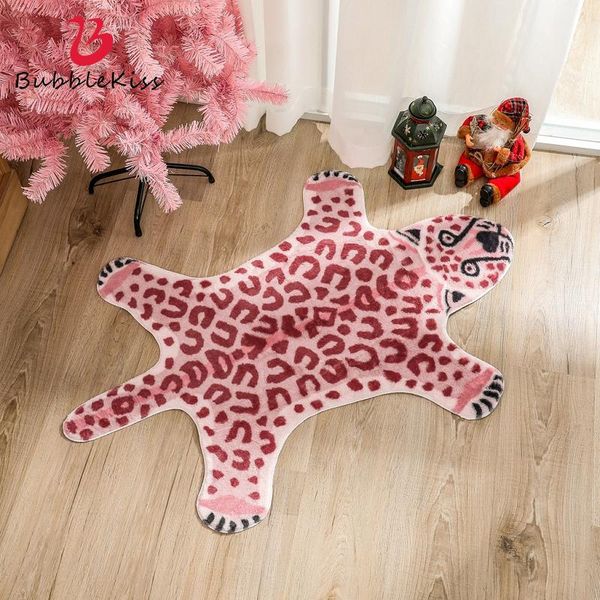 

carpets bubble kiss for living room fashion pink rugs flower leopard pattern floor mats pet lion carpet home stand decor