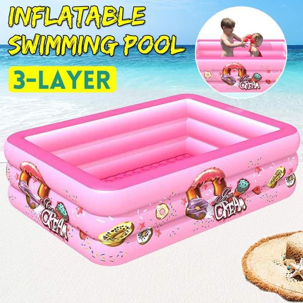 

pool & accessories summer water sports baby kids inflatable swimming pvc portable swim family play children bath tub toy