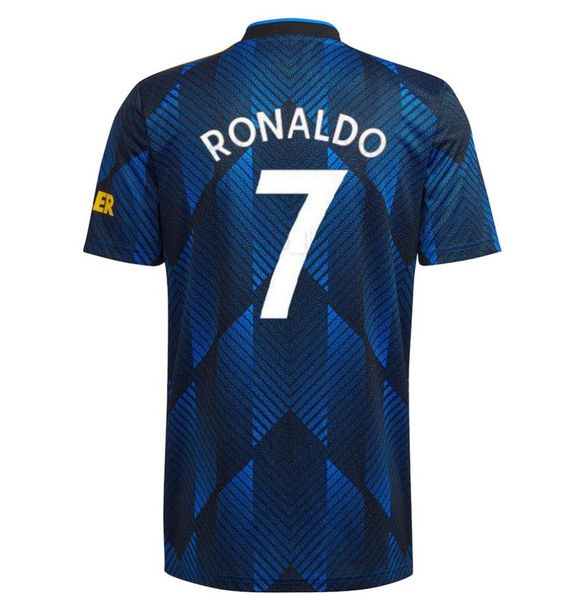 

ronaldo sancho rashford jerseys 2122 shaw 2021 2022 pogba manchester cavani martial van de beek b. fernandes unite greenwood utd soccer foot, Black