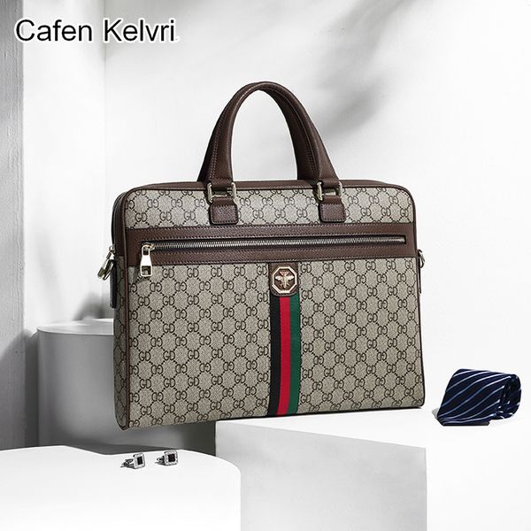 

men's 2021 handbag leisure horizontal briefcase printed shoulder bag fashion brand