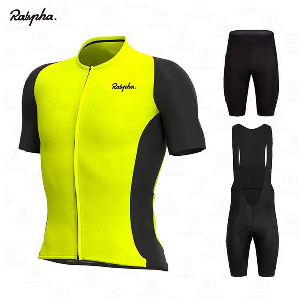 

racing sets 2021 ralvpha professional cycling jersey lightweight short sleeve bike sweatshirt high quality, Black;blue