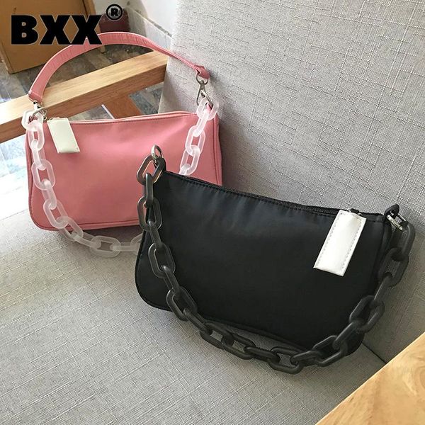 

evening bags [bxx] woman brand simple acrylic chains nylon cloth personality all-match crossbody shoulder bag fashion tide 2021 gf0555