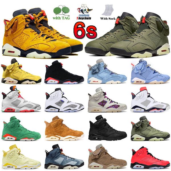 

6 6s men women basketball shoes 2021 new jumpman six vintage army green sport blue black cat wheat singles day hommes sneaker gs outdoor jum