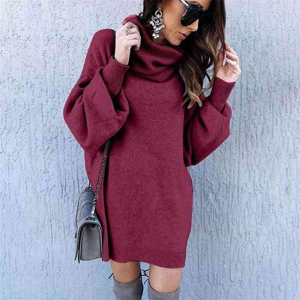 

jackets coats women's loose fitting long turtleneck sweater dress qrwy, Black;brown