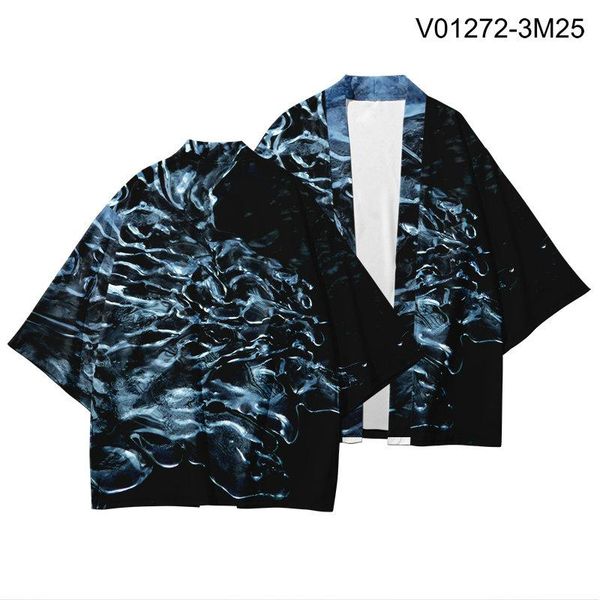 

ethnic clothing personality japanese kimono yukata haori mens women fashion summer casual short sleeve streetwear boy girls cardigan loose, Red