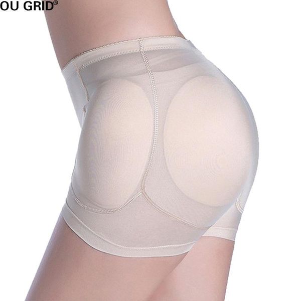 

women's shapers women hips and bulifter, 4 removable pads enhancer panties shapewear underwear, Black;white