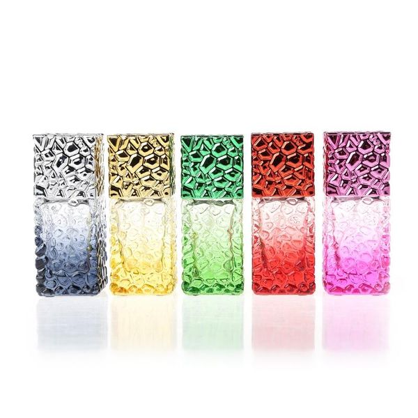 

25ml water cube empty perfume bottles atomizer pump spray for travel and gift storage & jars