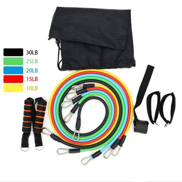

resistance bands 11 pcs band set workout exercise strap door anchor handle strength training home gym workouts sports accessory