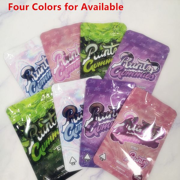 

Hot Runtz Gummies 500mg Maylar bag Ether Runtz Dank Gummi Worm mylar bags Smell proof Edibles Packaging bags