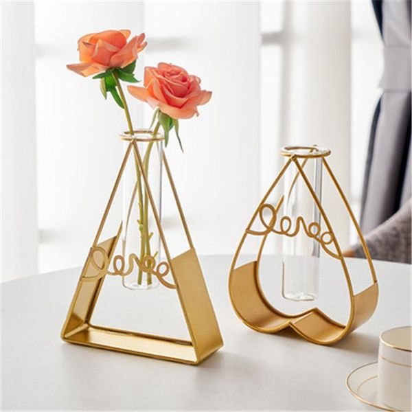 

vases wrought iron transparent glass vase ornaments creative simple living room dining table small decorative