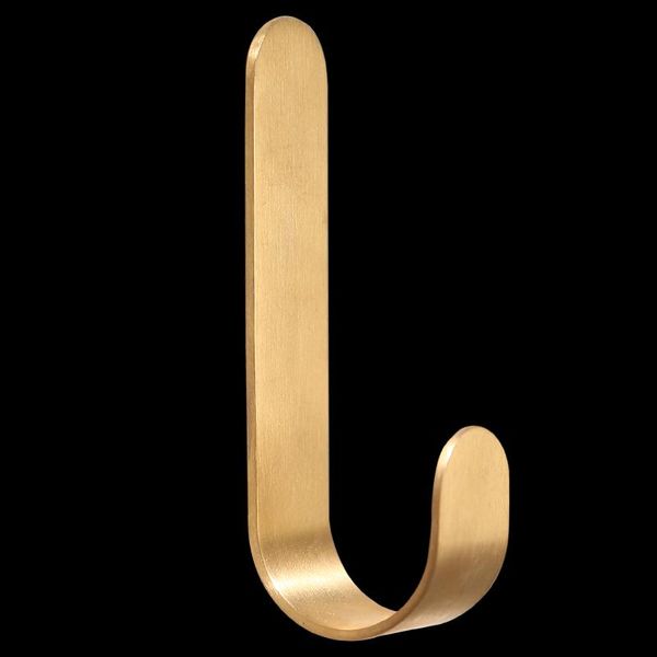 

brass hook adhesive clothes behind the door kitchen wall hanging hole-seamless metal storage bottles & jars