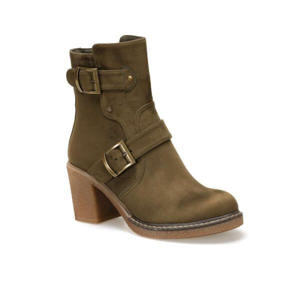 

boots flo 19k-048 khaki women 's heels shoes butigo, Black