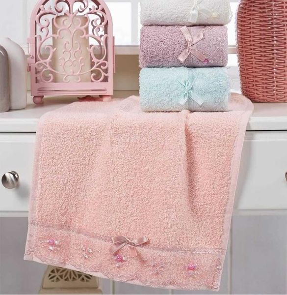 

towel kitchen gipÃ¼rlÃ¼ detailed soft absorbent easy lace ribbons beading detail modern home textile