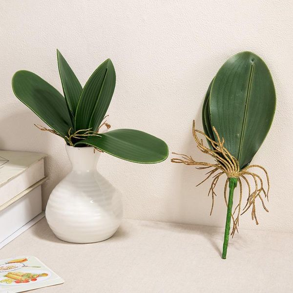 

decorative flowers & wreaths plastic artificial leaves green plants environmentally palm leaf fake flower arrangement accessorie