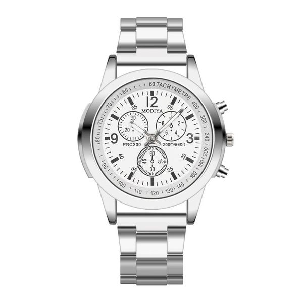 

wristwatches fshion stainless steel men's watches 2021 leisure alloy sport quartz hour wrist analog watch horloges mannen met datum @5, Slivery;brown