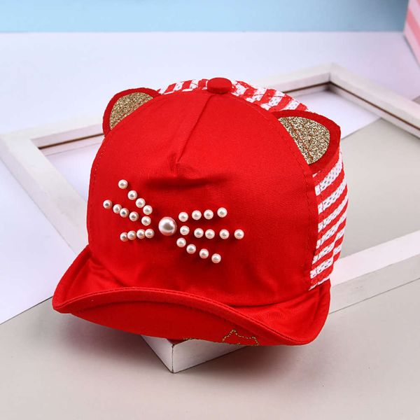 

children's net cap boy's cartoon baseball girl's soft brim cap baby's breathable sun hat summer, Yellow